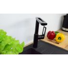 SOTBE loft SVART Fekete, nagy forgású konyhai csaptelep