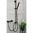 SOTBE LOFT SVART ROSE GOLD fekete zuhanycsaptelep + zuhanyszett