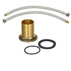 SOTBE loft SVART ROSE GOLD Fekete, nagy forgású konyhai csaptelep