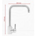  stellman LUGIO Inox konyhai csaptelep 