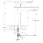 SOTBE MALSELVA Mosdó csaptelep  fém dugóval
