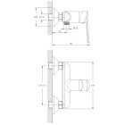 SOTBE MALSELVA zuhanycsaptelep + zuhanyszett