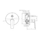 SOTBE MALSELVA Rejtett zuhanycsaptelep