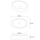 MANVELD KERÁMIA MOSDÓ ALANIA FEHÉR 60x40