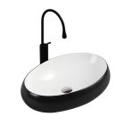MANVELD KERÁMIA MOSDÓ ALANIA FEKETE-FEHÉR 60x40