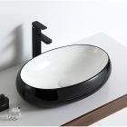 MANVELD KERÁMIA MOSDÓ ALANIA FEKETE-FEHÉR 60x40