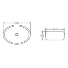 MANVELD KERÁMIA MOSDÓ ALANIA FEKETE-FEHÉR 60x40