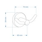 Manveld costa törülköző akasztó fekete