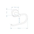 Manveld costa fekete wc-papír tartó