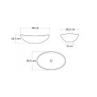 MANVELD ZUZAN MÁRVÁNY asztali mosdó 48cm