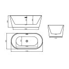 manveld letisia SZABADON ÁLLÓ FÜRDŐKÁD (3 méretben)