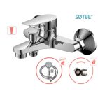 SOTBE MARDOLA falra szerelhető kádtöltő csaptelep + zuhanyszett