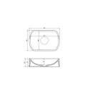 MAUN 45 FEHÉR GRÁNIT MOSDÓKAGYLÓ PULTRA ÉPÍTHETŐ