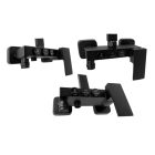 MAXO Zuhanyszett csapteleppel, rendkívül vékony esőzuhannyal fekete