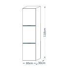 Prince Like I - Like II FÜRDŐSZOBA SZEKRÉNY sonoma tölgy