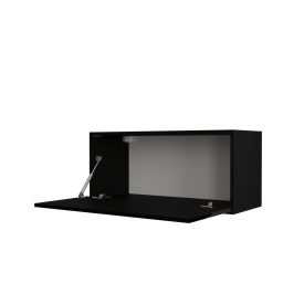 Prince GS4 VÍZSZINTES  SZEKRÉNY magasfényű fekete 91cm