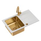 MICHAEL 111 Fusion mosogató rézkamrával szifonnal NAOMI réz csapteleppel