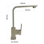 QATRO konyhai csaptelep SZÜRKE