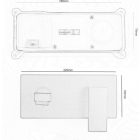 QATRO fekete rejtett mosdócsaptelep