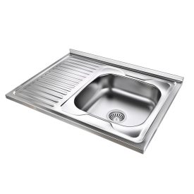   ROBIN 111 Steinsteel rozsdamentes acél konyhai mosogató JOBBOS szatén