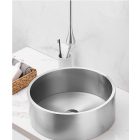 ROUND 40  kerek szatén acél mosdókagyló KLIKK DUGÓVAL