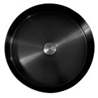 ROUND 40  kerek fekete acél mosdókagyló KLIKK DUGÓVAL