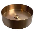 ROUND 40  kerek rose gold acél mosdókagyló KLIKK DUGÓVAL