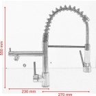 stellman SANTUA fekete konyhai csaptelep