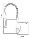 stellman SANTUA Konyhai csaptelep krom