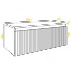 Mylife tawo 1 fürdőszoba bútor matt fekete