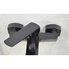 SOTBE TOGA fekete Falra szerelhető kádtöltő csaptelep + zuhanyszett