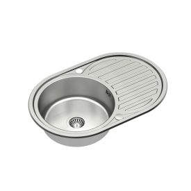   Tom 211 Steinsteel rozsdamentes acél konyhai mosogató szatén