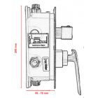 stellman VERDO rejtett fürdőzuhany csaptelep fekete