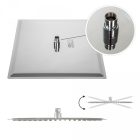 stellman VIVID TR2 termosztátos zuhanycsaptelep Ultra Slim 40 cm -es zuhanyfej krom